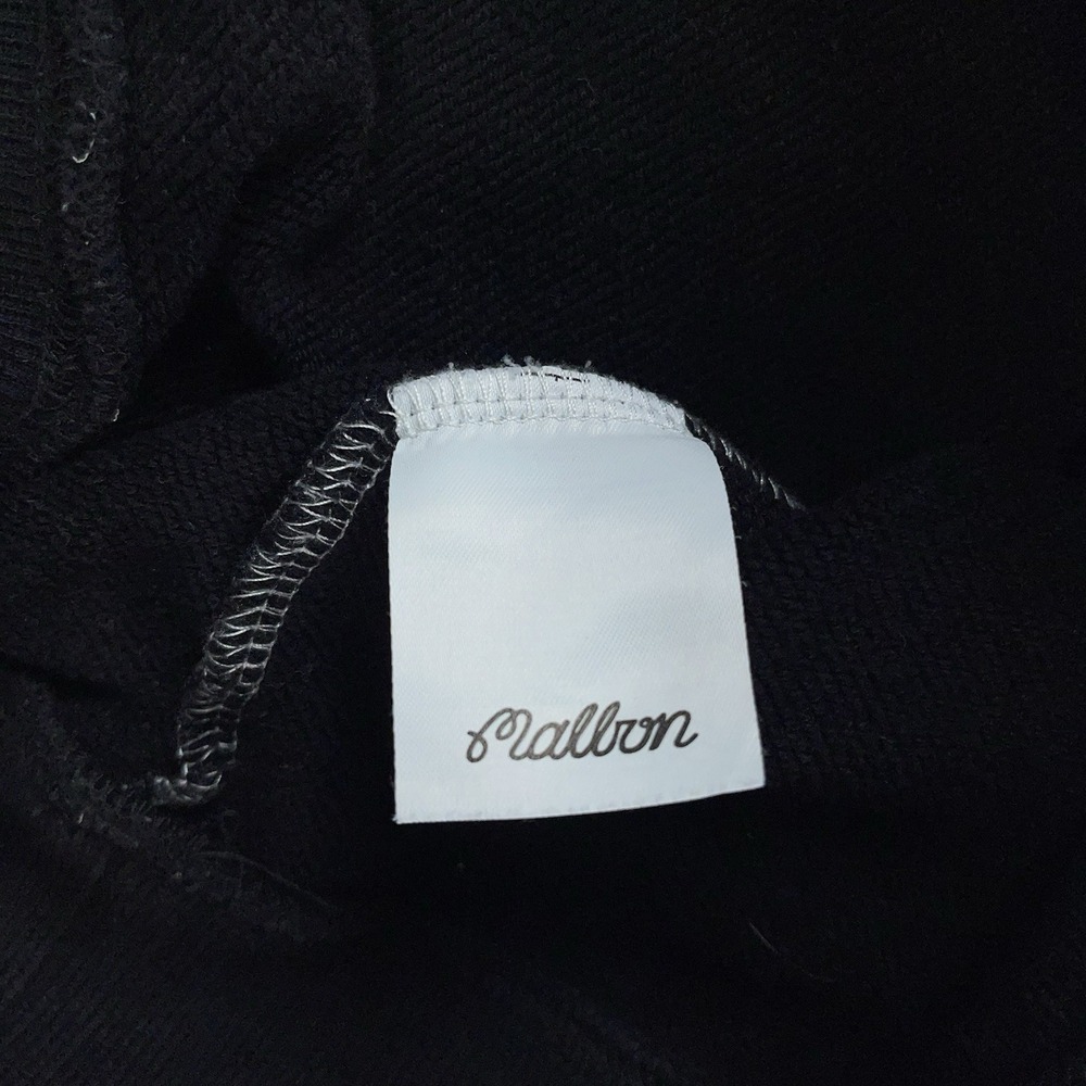 Malbon x Poggytheman Sweatshirt Mens Large White Black Golf Embroidered Crewneck - Picture 5 of 12